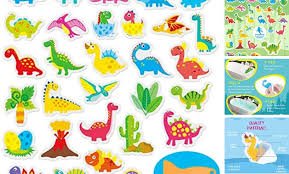 Bath Stickers- Dinosaurs-Bath Time-Tools 4 Teaching-Classroom Decor and More