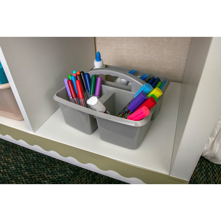 Plastic Storage Caddy - Gray - Tools 4 Teaching