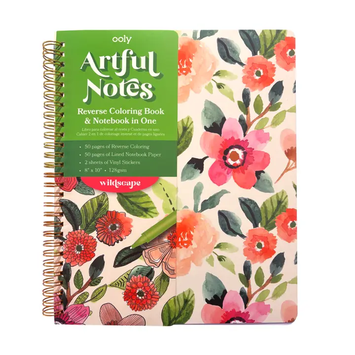 Artful Notes Notebook: Reverse Color, Take Notes