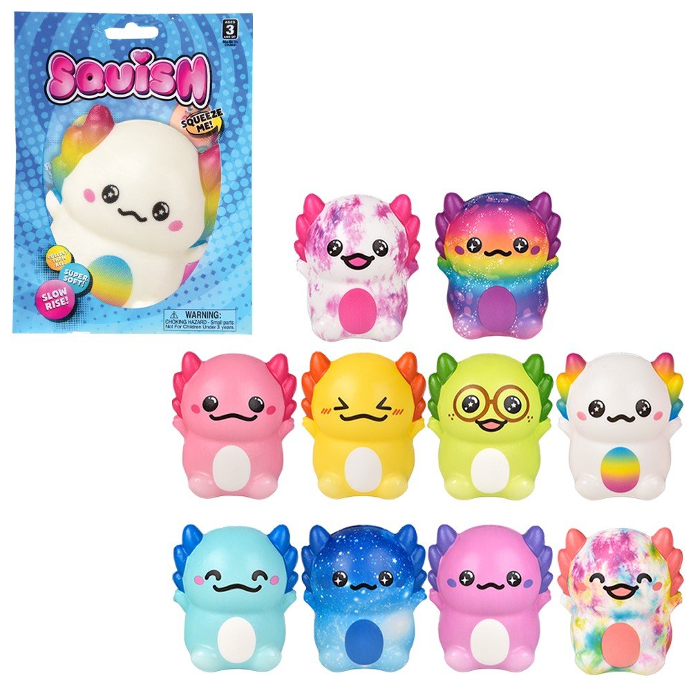 Squish Axolotl 4"-Fidgets-Tools 4 Teaching-Classroom Decor and More
