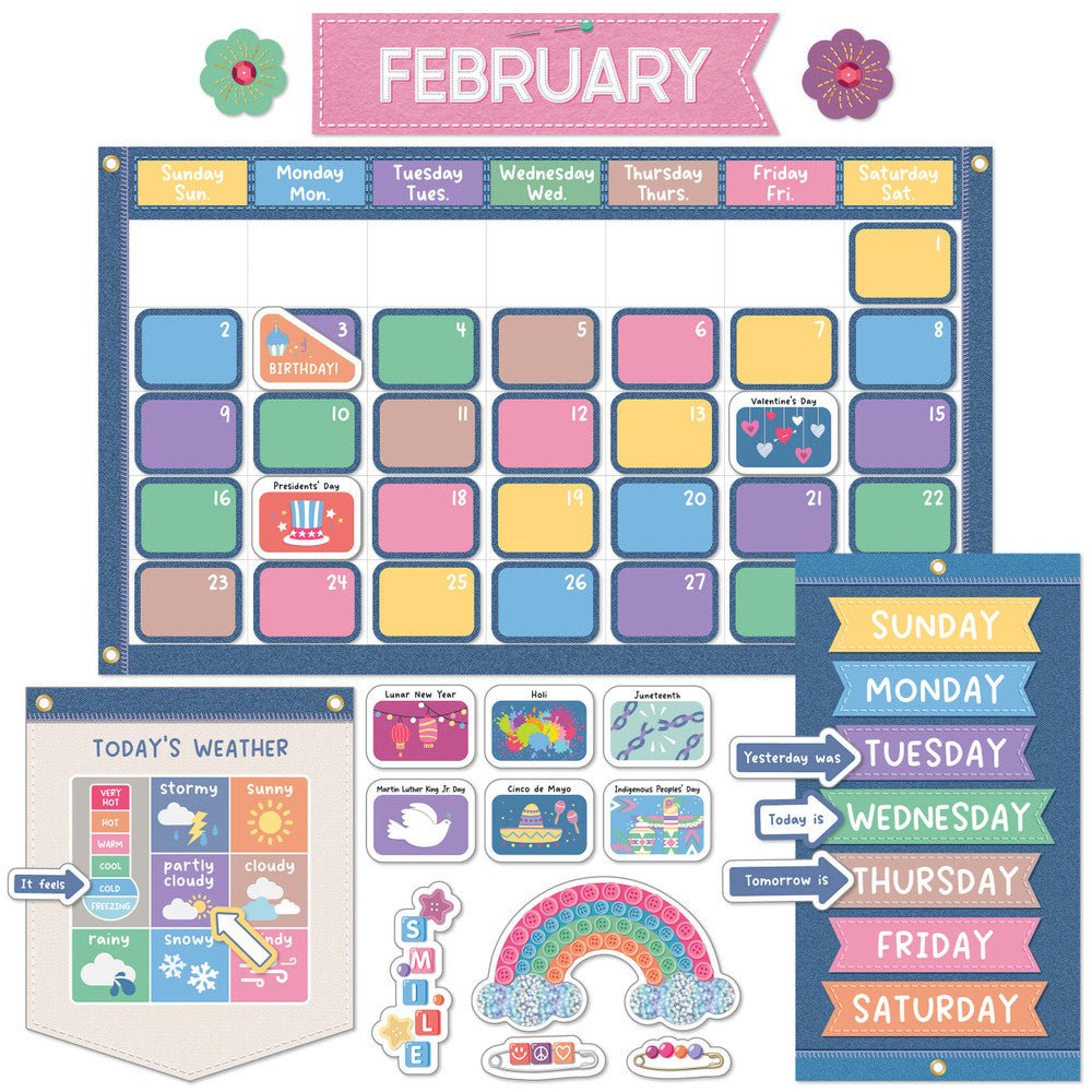 Crafty and Cool Calendar-Bulletin Board Sets-Tools 4 Teaching-Classroom Decor and More