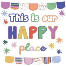 Color Crush This Is Our Happy Face Mini Bulletin Board-Mini Bulletin Boards-Tools 4 Teaching-Classroom Decor and More
