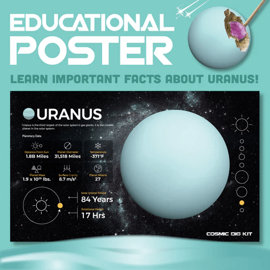 Cosmic Dig Kit Uranus-Space-Tools 4 Teaching-Classroom Decor and More