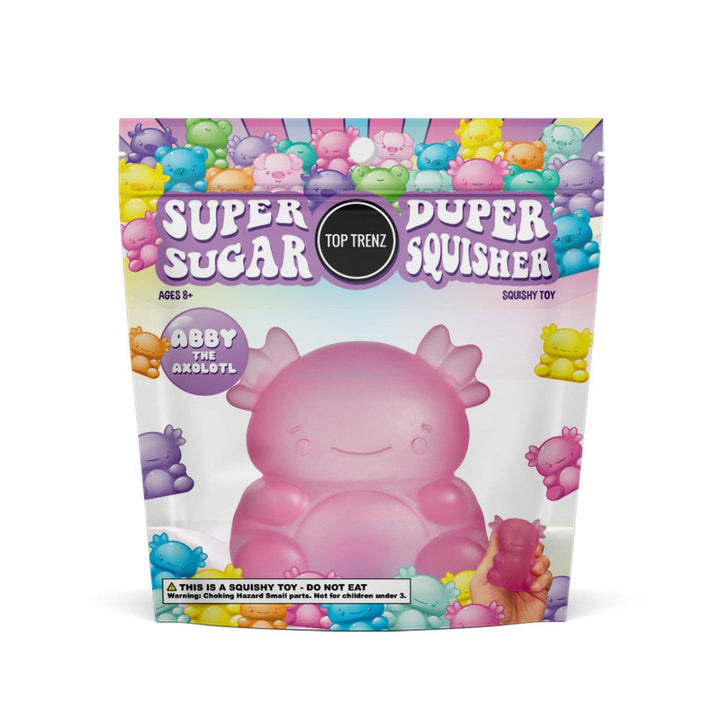 Super Duper Sugar Squisher Toy - Axolotl (Assorted Colors)-Fidgets-Tools 4 Teaching-Classroom Decor and More
