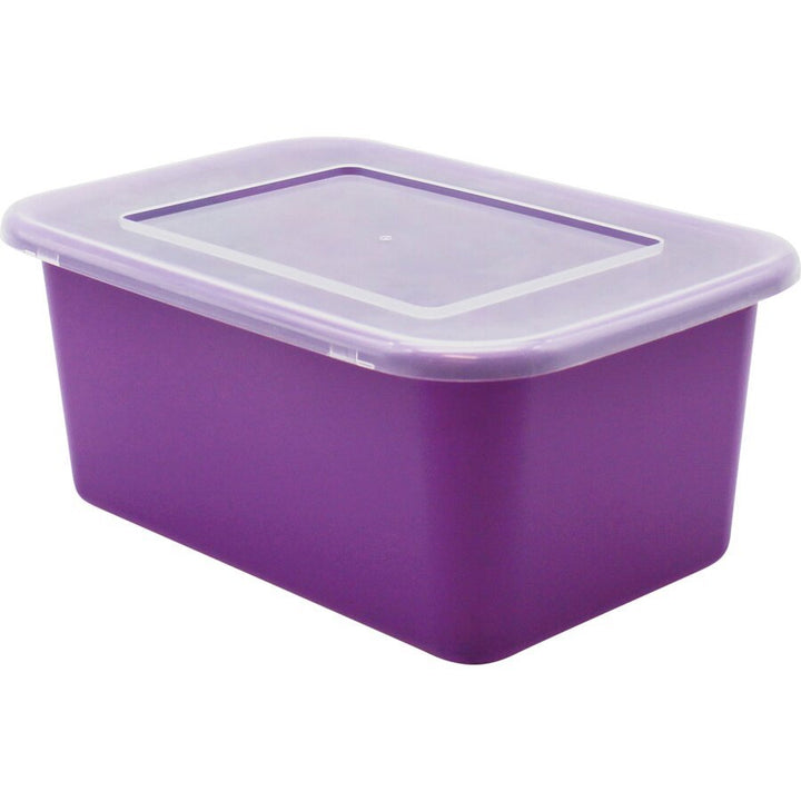 Small Plastic Storage Bin Lid - Clear - Tools 4 Teaching