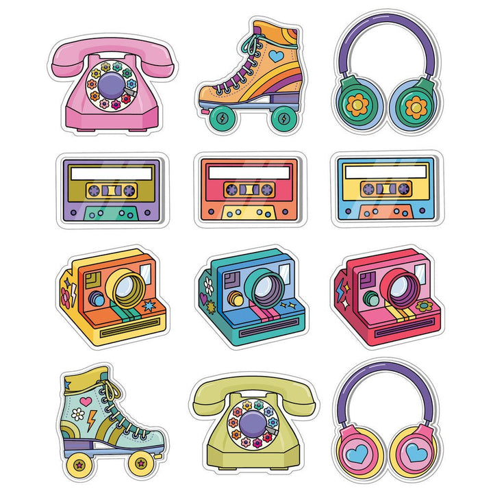 Retro Remix Colorful CutOuts-Accents-Tools 4 Teaching-Classroom Decor and More