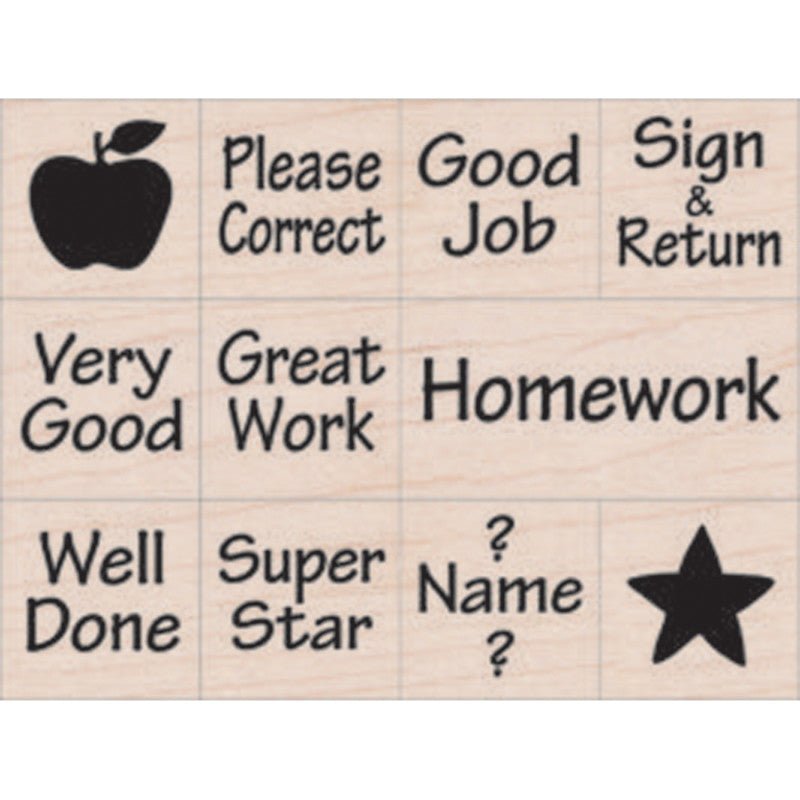 Messages From Your Teacher Stamp-Stamps & Stamp Pads-Tools 4 Teaching-Classroom Decor and More