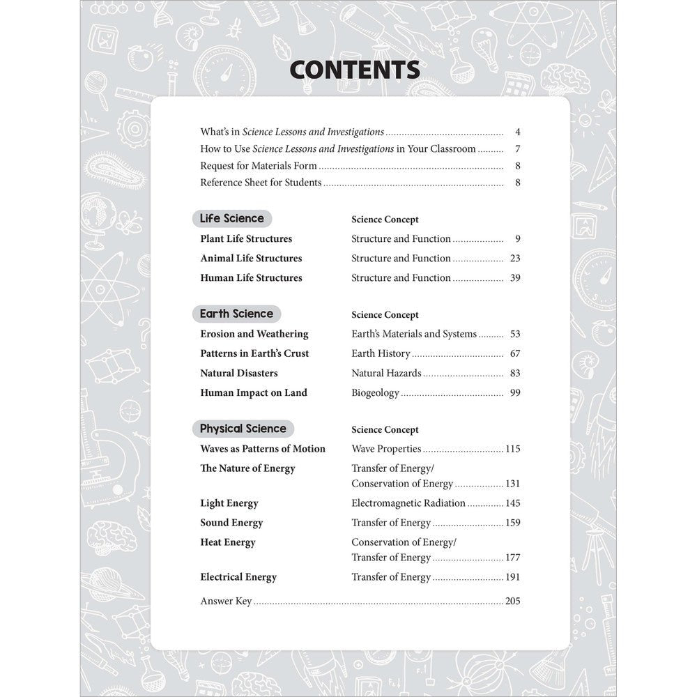 SCIENCE: Lessons and Investigations - Grade 4 Paperback - Tools 4 Teaching