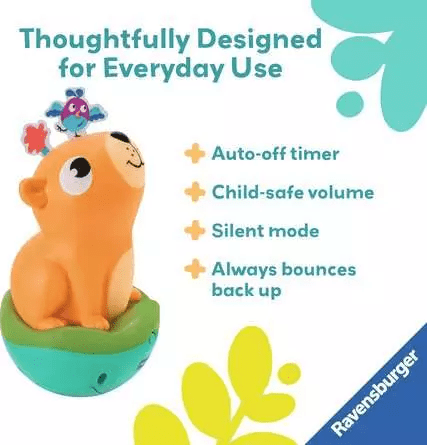 Push and Listen Roly Poly: Capybara-Baby & Toddler-Tools 4 Teaching-Classroom Decor and More