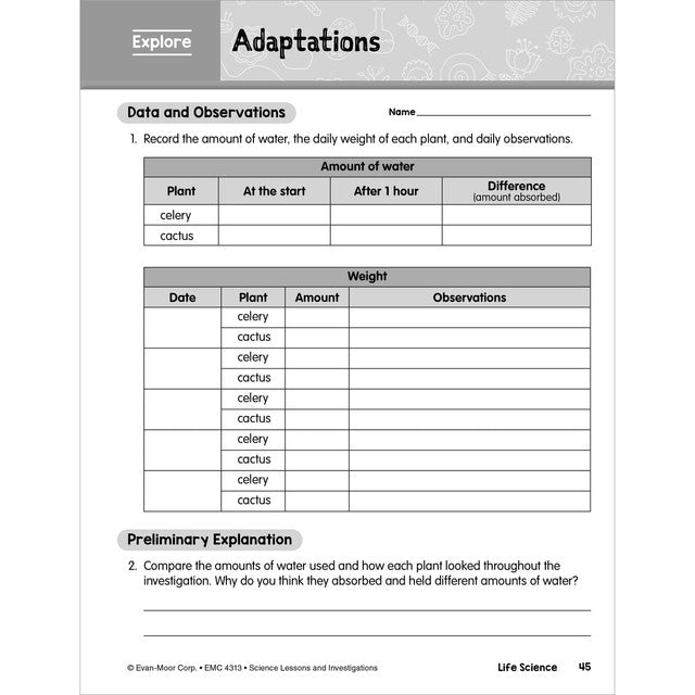 SCIENCE: Lessons and Investigations - Grade 3 Paperback - Tools 4 Teaching