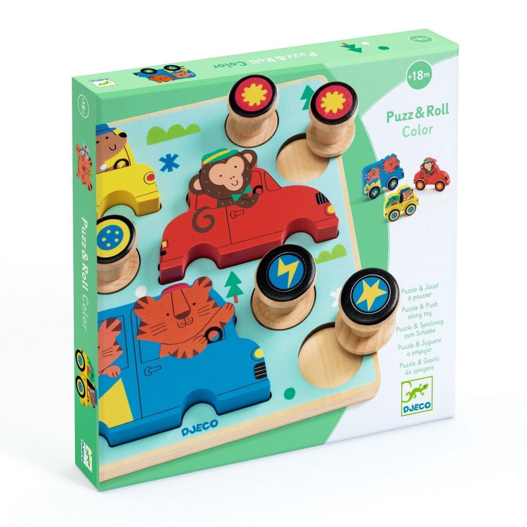 Puzz and Roll Color Wooden Puzzle - Tools 4 Teaching