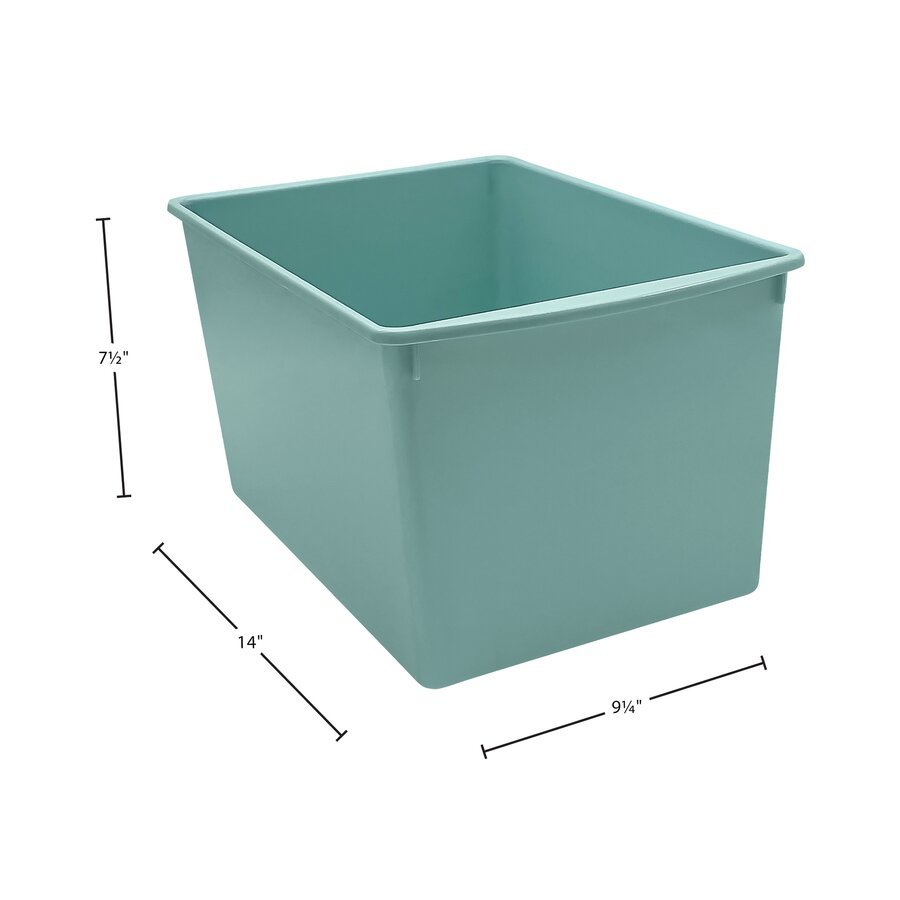 Plastic Multi - Purpose Bin - Calming Blue - Tools 4 Teaching