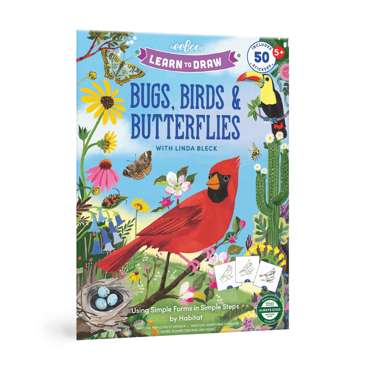 Learn To Draw Bugs, Birds, and Butterflies-Activity Pads-Tools 4 Teaching-Classroom Decor and More