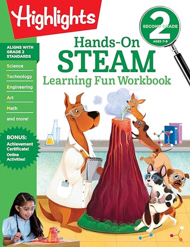 Hands-On STEAM Learning Fun Workbook (Highlights Learning Fun Workbooks, Grade 2)-Science & STEM-Tools 4 Teaching-Classroom Decor and More