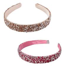Boutique Gummy Glitter, Assorted, Lt Pink/Dk Pink Headband-Dress Up & Jewelry-Tools 4 Teaching-Classroom Decor and More