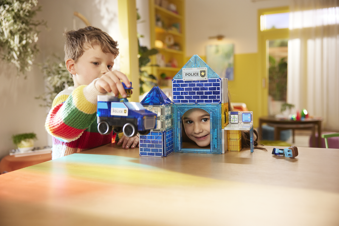 MAGNA-TILES® Police Station™ 35 Piece Set - Tools 4 Teaching