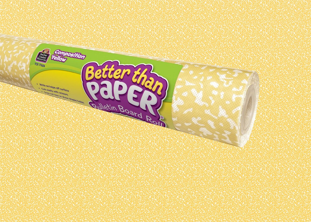 Better Than Paper® Bulletin Board Roll: Yellow Composition - Tools 4 Teaching
