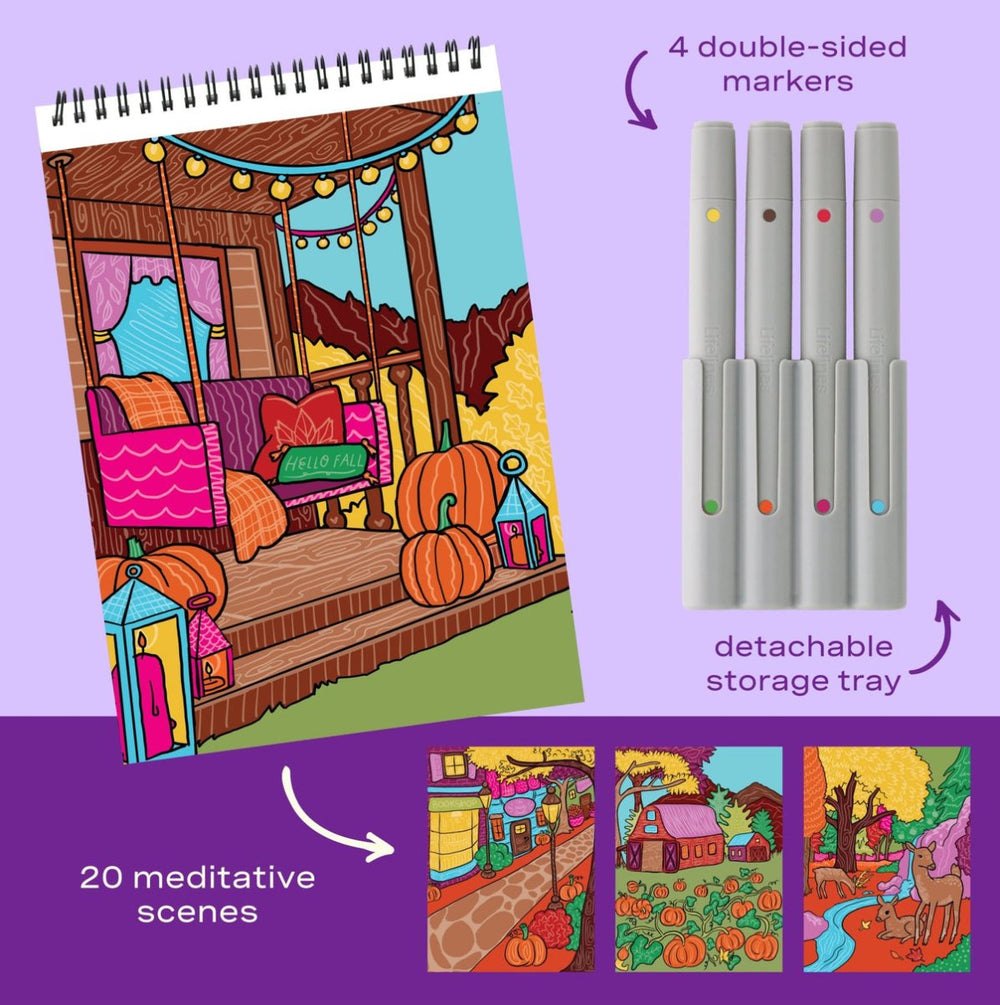 Lifelines® FlowArt® - Scented Color-To-Reveal | Fall is in the Air - Tools 4 Teaching