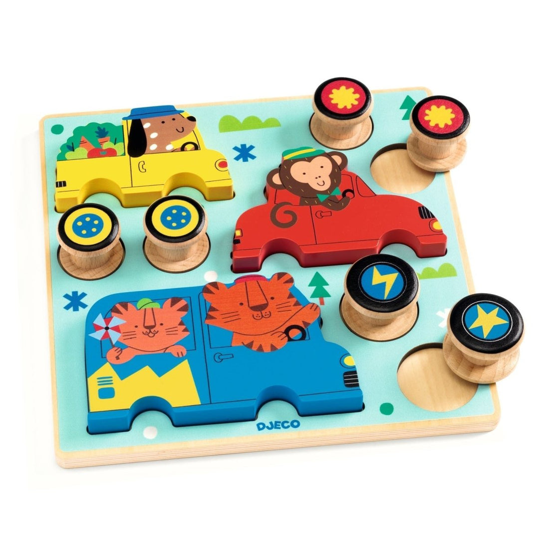Puzz and Roll Color Wooden Puzzle - Tools 4 Teaching