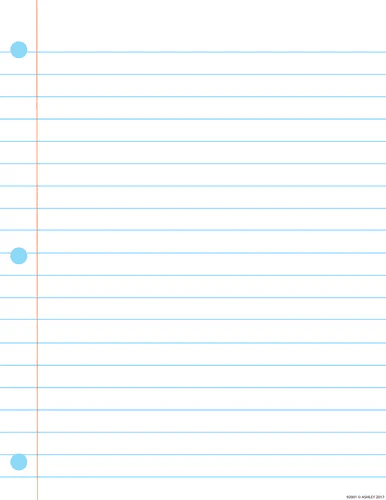 Smart Poly® Chart 17" X 22", Big Plain Notebook Page - Tools 4 Teaching