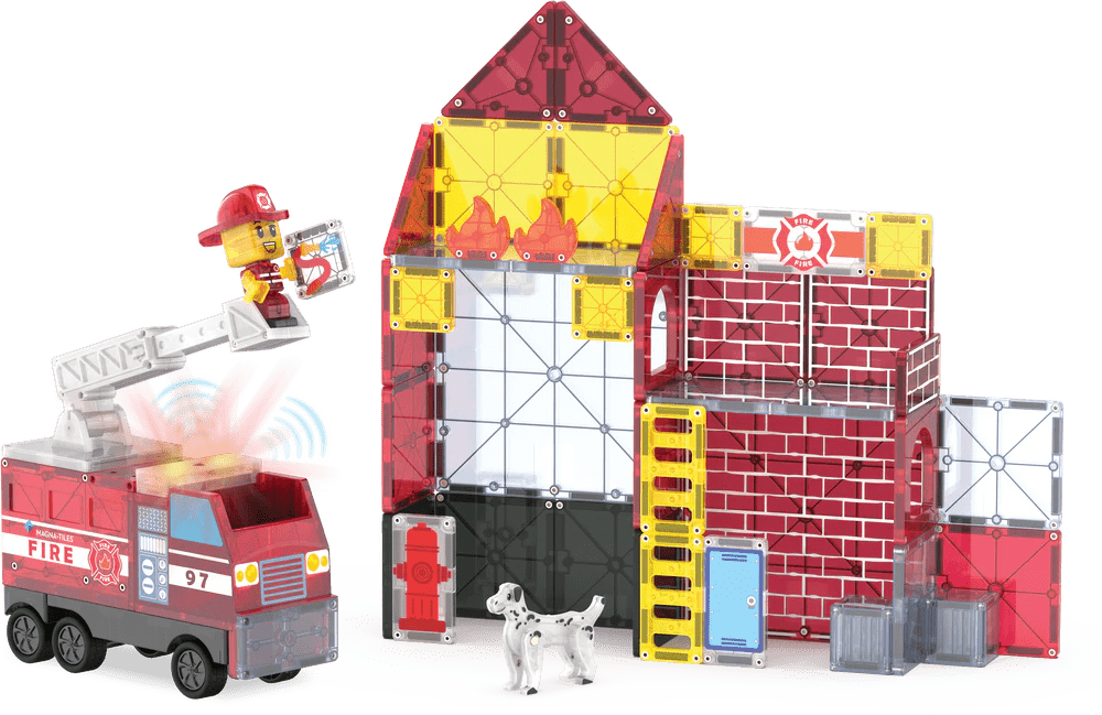 MagnaTiles- Fire Station-Magnatiles-Tools 4 Teaching-Classroom Decor and More