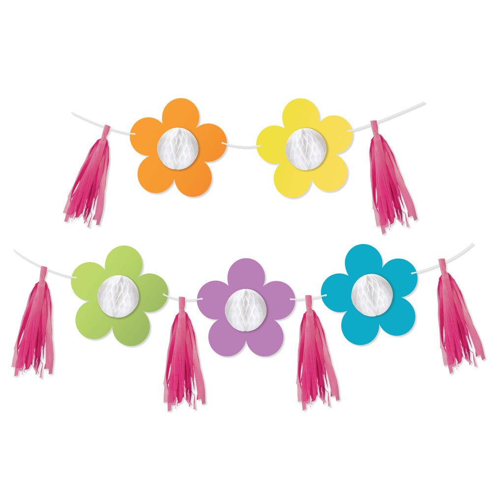 Retro Remix Flowers and Tassels-Garland-Tools 4 Teaching-Classroom Decor and More