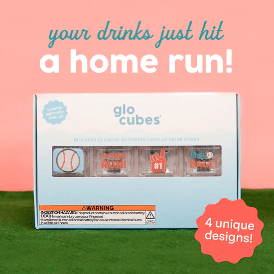 Glo Cubes - Custom Baseball 12 Pack-Sensory Play-Tools 4 Teaching-Classroom Decor and More