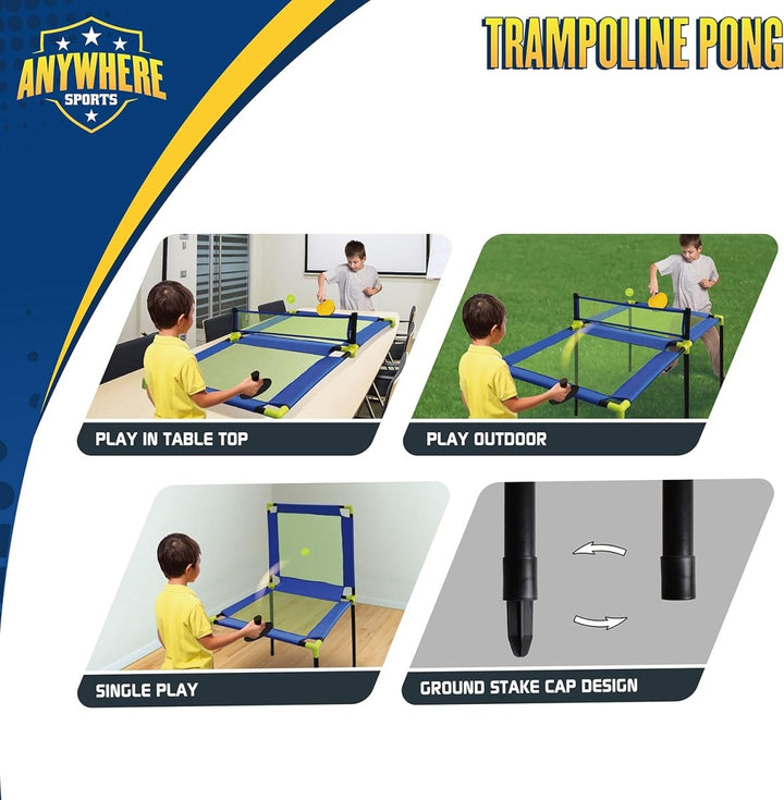 Trampoline Pong-Table Tennis Set-Active Play-Tools 4 Teaching-Classroom Decor and More