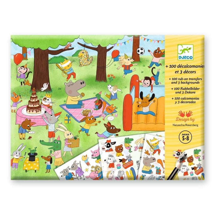 Party Time Rub on Transfers - Tools 4 Teaching