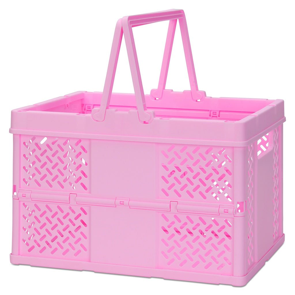 Foldable Storage Crate Large Pink-Organization-Tools 4 Teaching-Classroom Decor and More