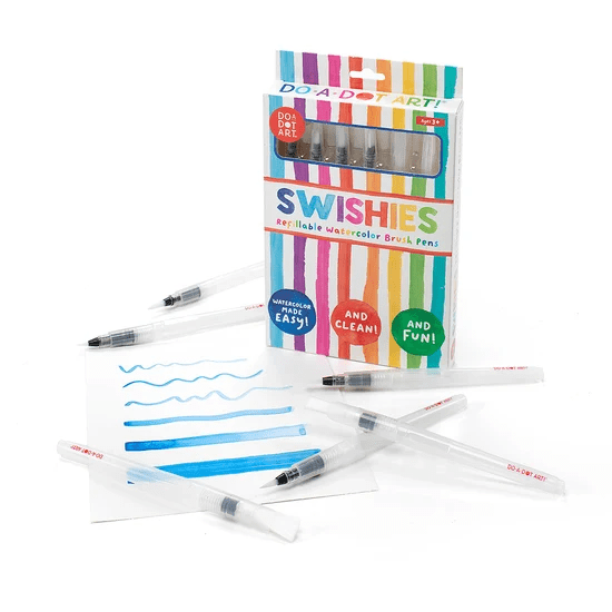 Swishies Refillable Brush Pens (6 pk) - Tools 4 Teaching
