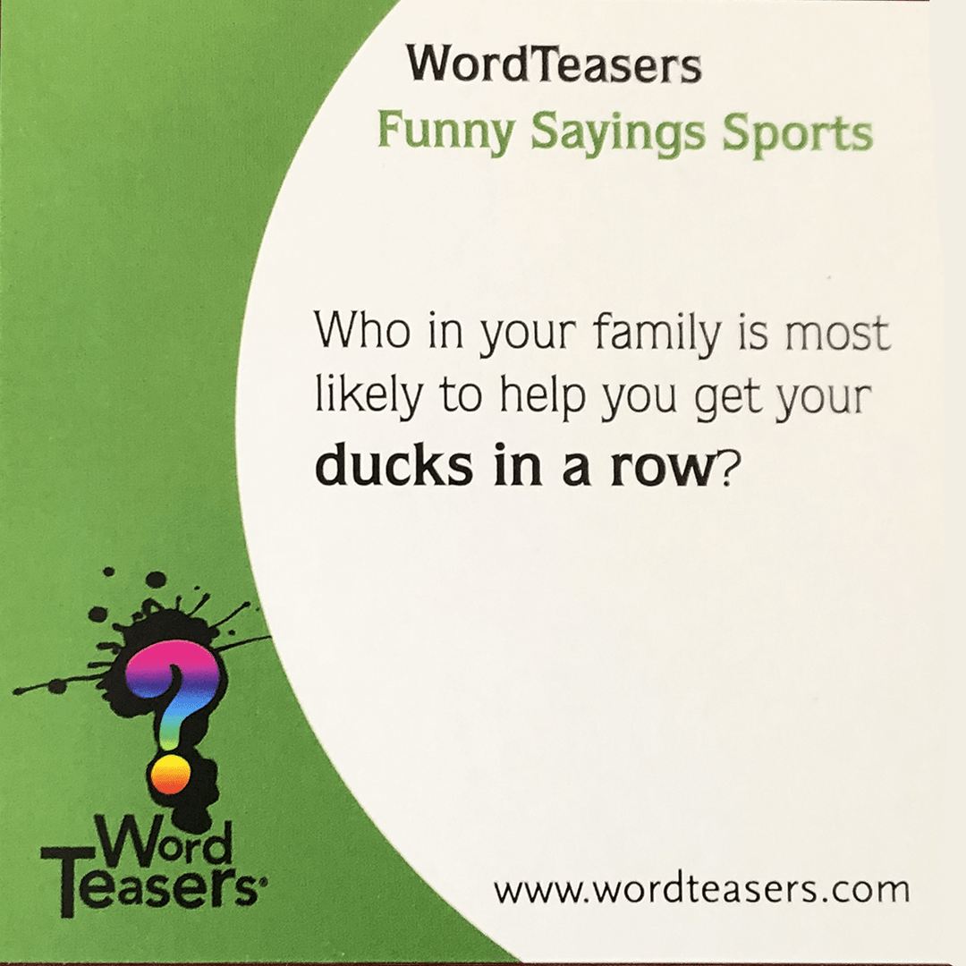 Word Teasers- Funny Sports Sayings-Games-Tools 4 Teaching-Classroom Decor and More