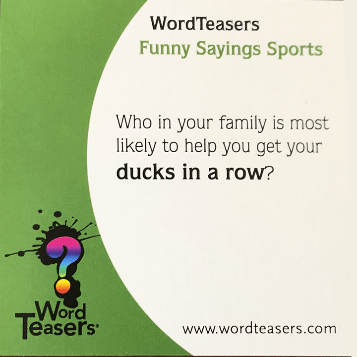 Word Teasers- Funny Sports Sayings-Games-Tools 4 Teaching-Classroom Decor and More