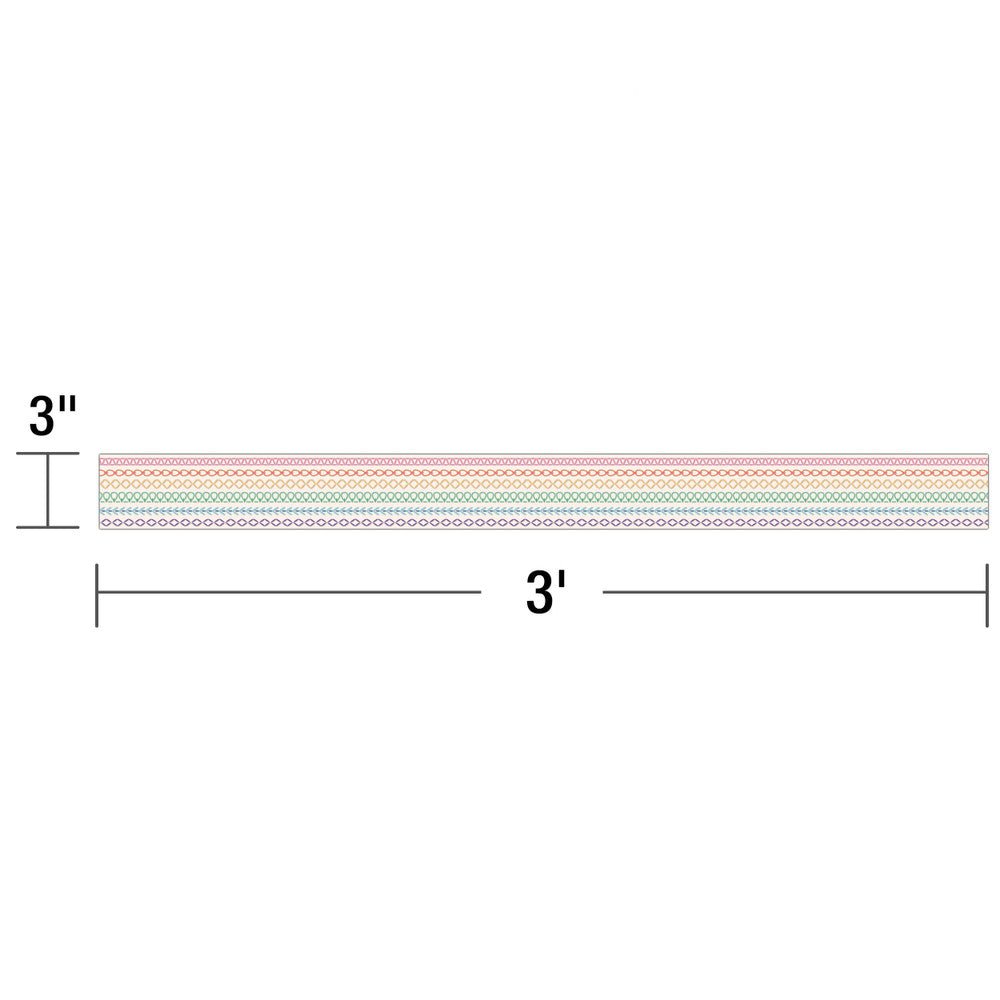 Crafty and Cool Rainbow Stitched Border-Borders-Tools 4 Teaching-Classroom Decor and More