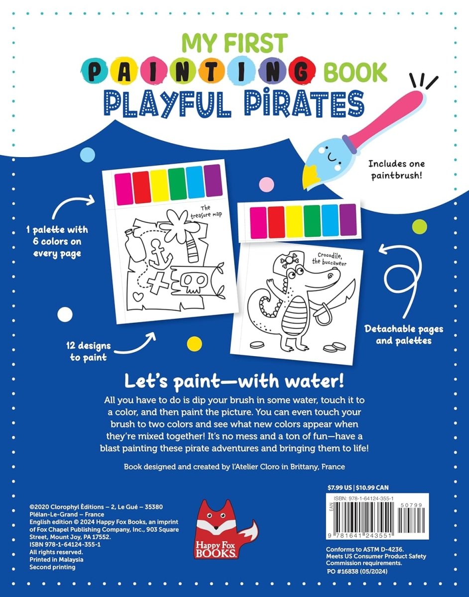 My First Painting Book Playful Pirates-Activity Pads-Tools 4 Teaching-Classroom Decor and More