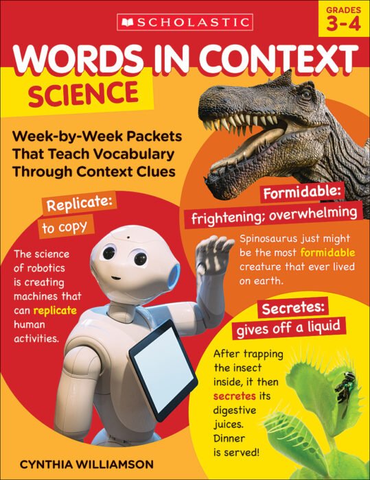 *Words in Context Science Grade 3-4-Vocabulary Books-Tools 4 Teaching-Classroom Decor and More