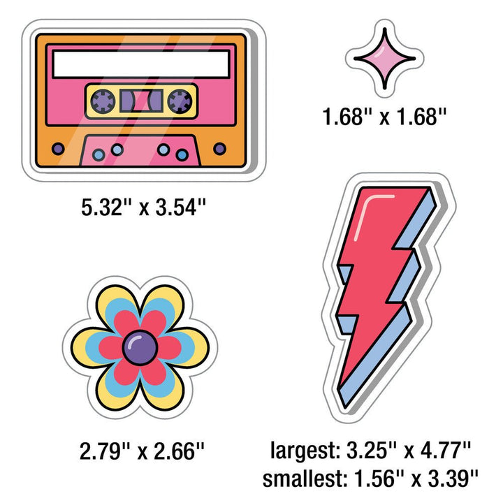 Retro Remix Work That Rocks-Bulletin Board Sets-Tools 4 Teaching-Classroom Decor and More