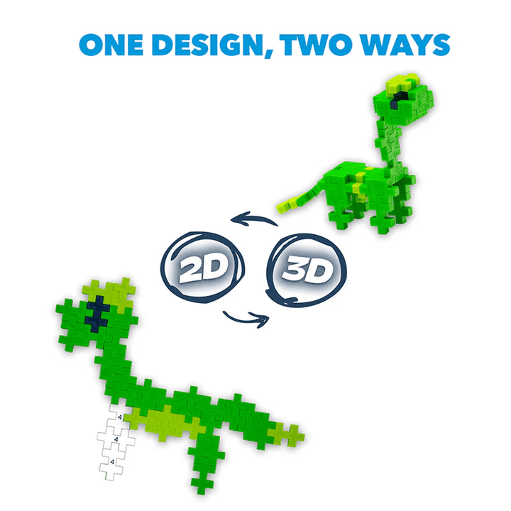 PLUS - PLUS® Puzzle by Number® Activity Pad - Dinosaurs - Tools 4 Teaching