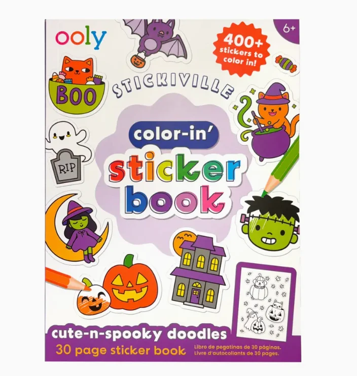 Cute-N-Spooky Doodles Stickiville Color-In&