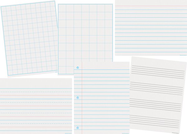 Paper &amp; Grids Write-On/Wipe-Off Chart Set