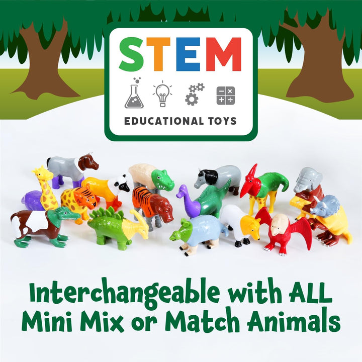 Mini Magnetic Mix or Match Animals Jungle Deluxe-Toys-Tools 4 Teaching-Classroom Decor and More