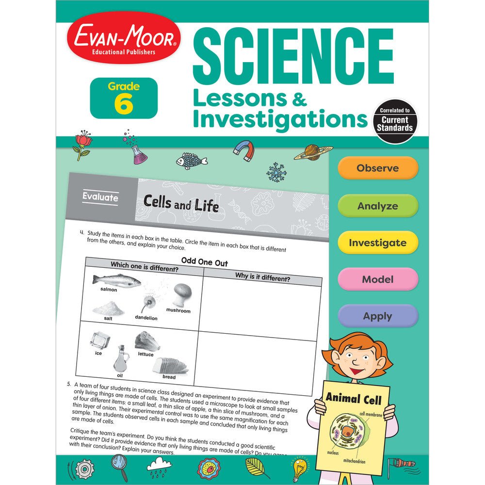 SCIENCE: Lessons and Investigations - Grade 6 Paperback - Tools 4 Teaching
