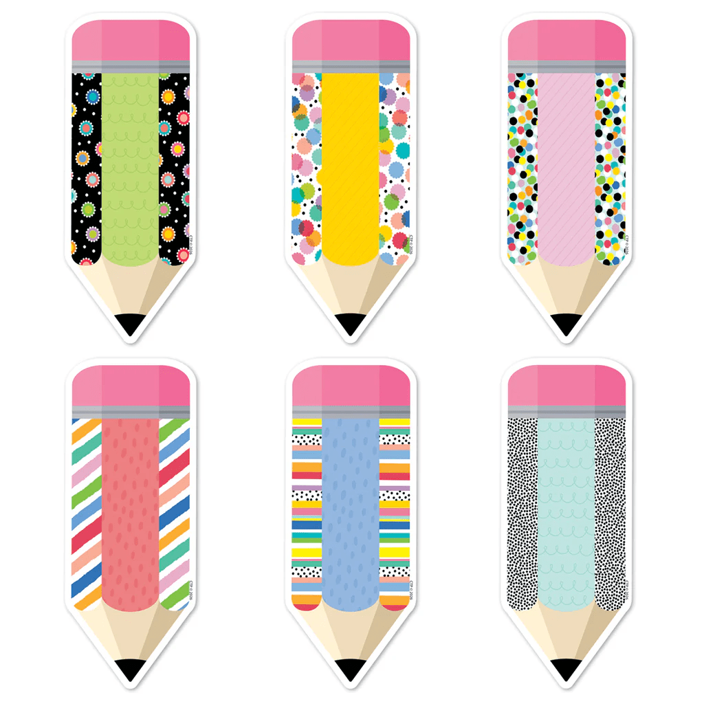 Core Decor Pattern Play pencils 6" cut - outs - Tools 4 Teaching