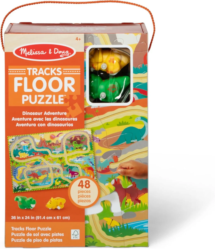 Dinosaur Chase Track Floor Puzzle