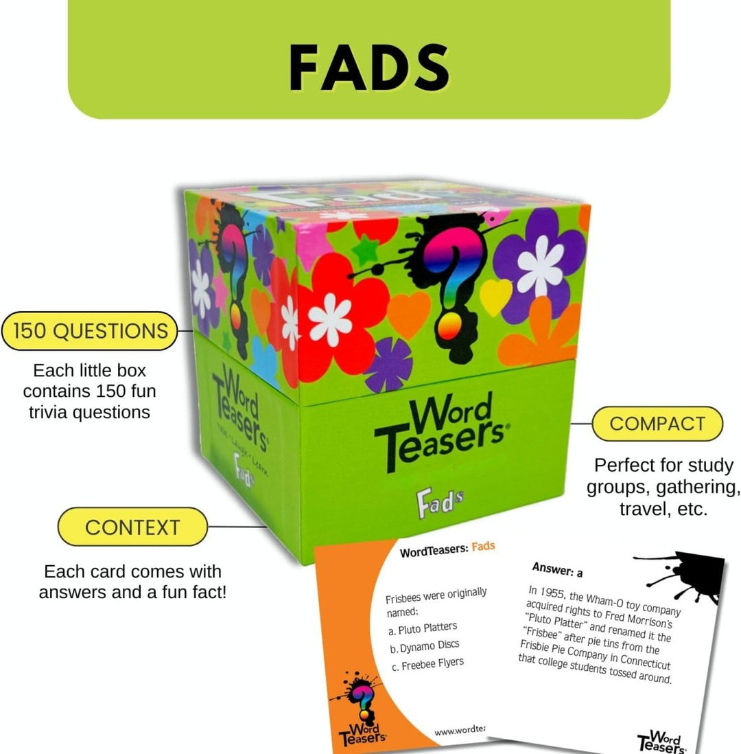 Word Teasers- Fads-Games-Tools 4 Teaching-Classroom Decor and More