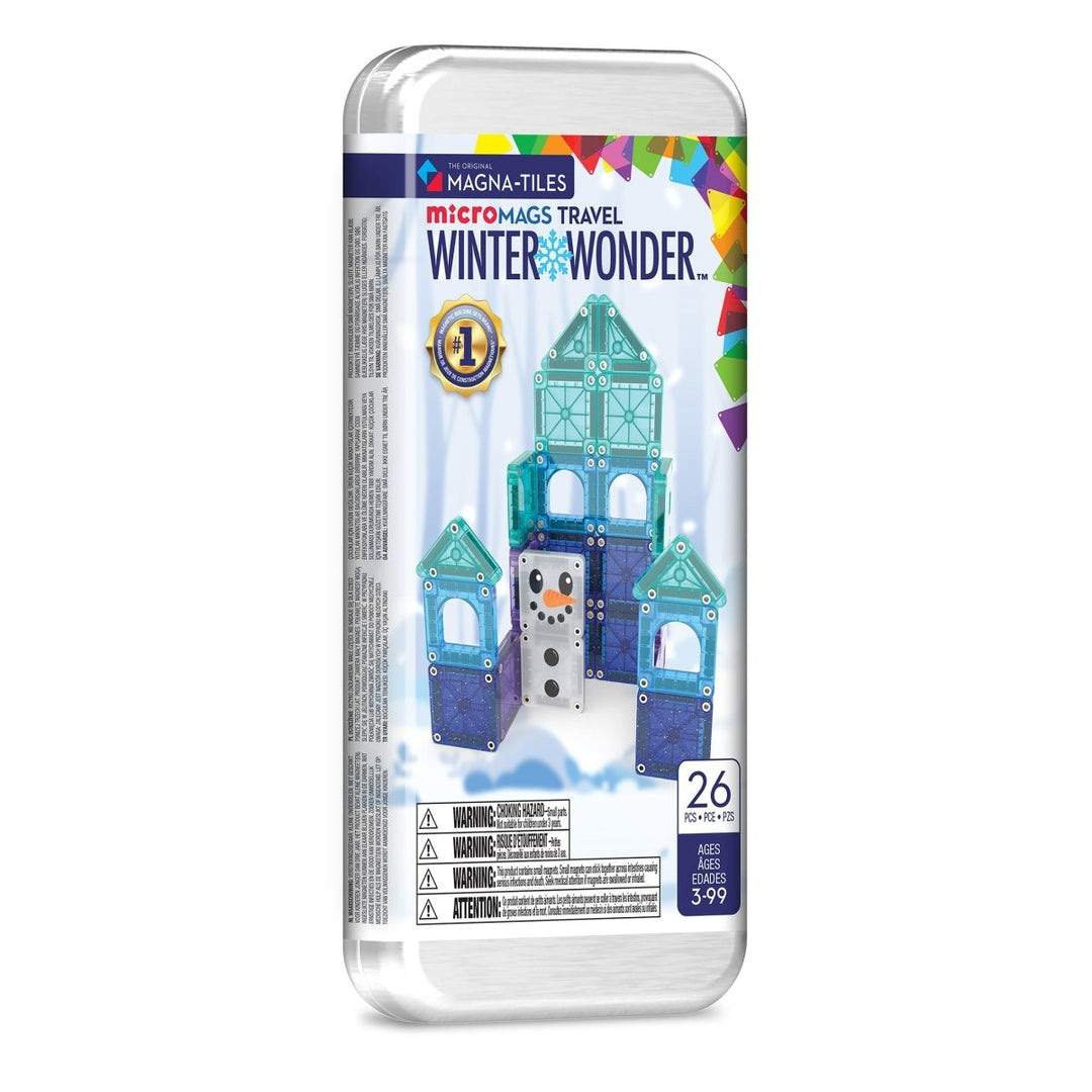 MAGNA-TILES® microMAGS™ Winter Wonder 26 Piece Travel Set - Tools 4 Teaching