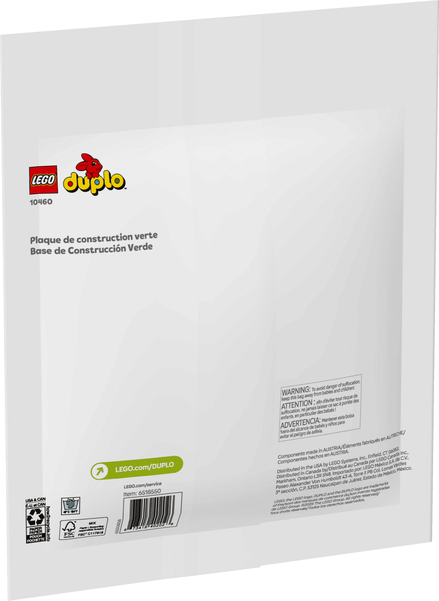 LEGO® DUPLO® Green Building Plate - Tools 4 Teaching