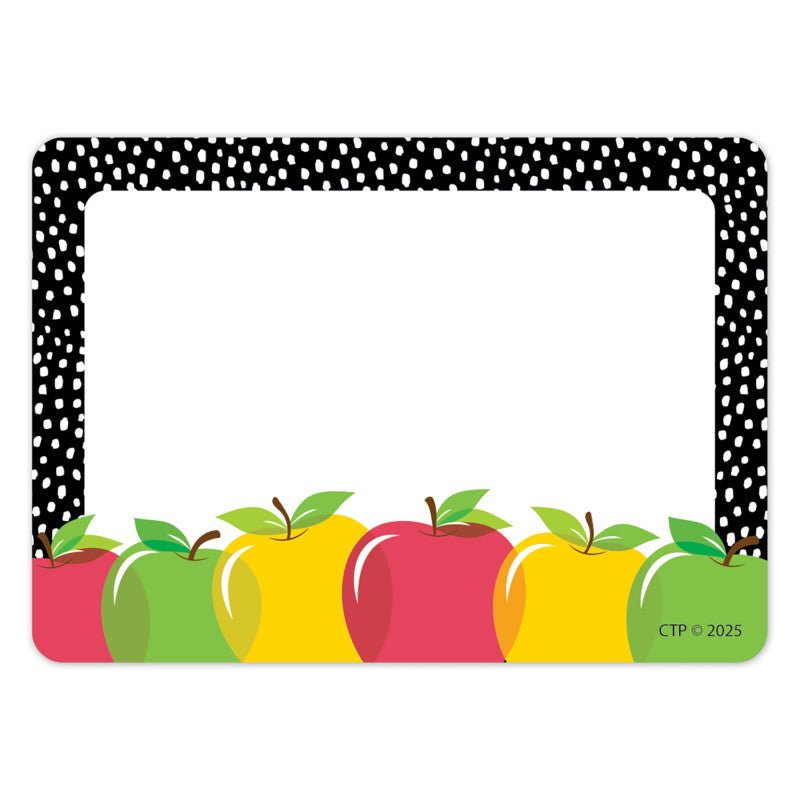Apple Time Labels-Nameplates & Name Tags-Tools 4 Teaching-Classroom Decor and More