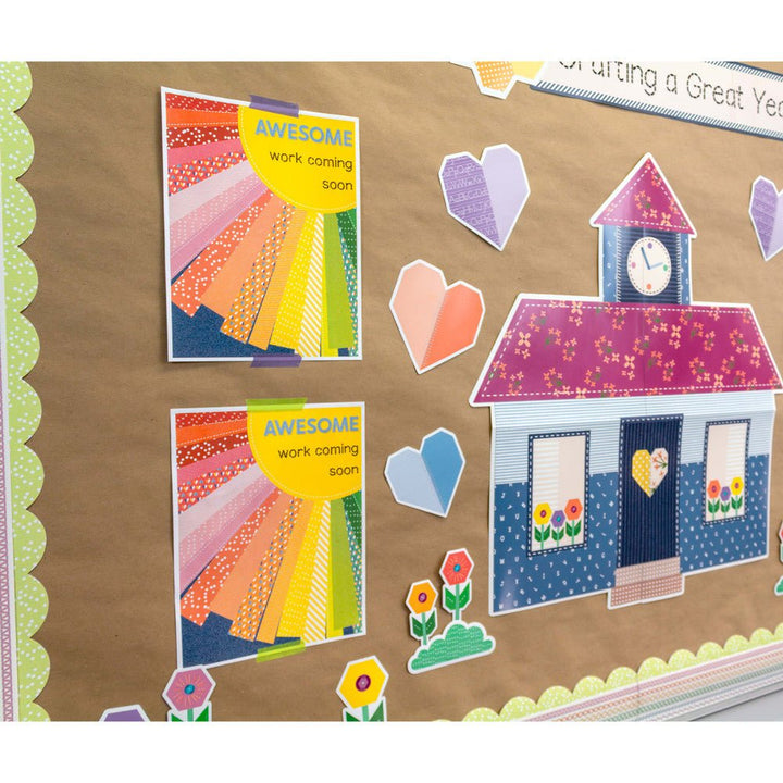 Crafty and Cool Light Green with Dots Border-Borders-Tools 4 Teaching-Classroom Decor and More