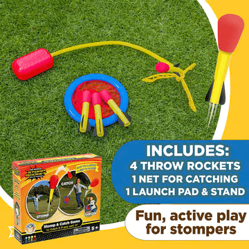 *Stomp Rockets Stomp & Catch Game-Active Play-Tools 4 Teaching-Classroom Decor and More